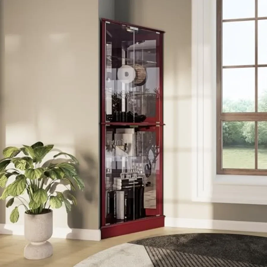 Glass Cabinet Display - Угловая витрина с подсветкой для демонстрации