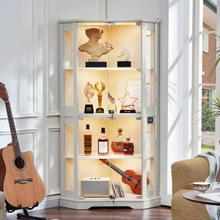 Glass Cabinet Display - Угловая витрина в стиле «фермерский дом»