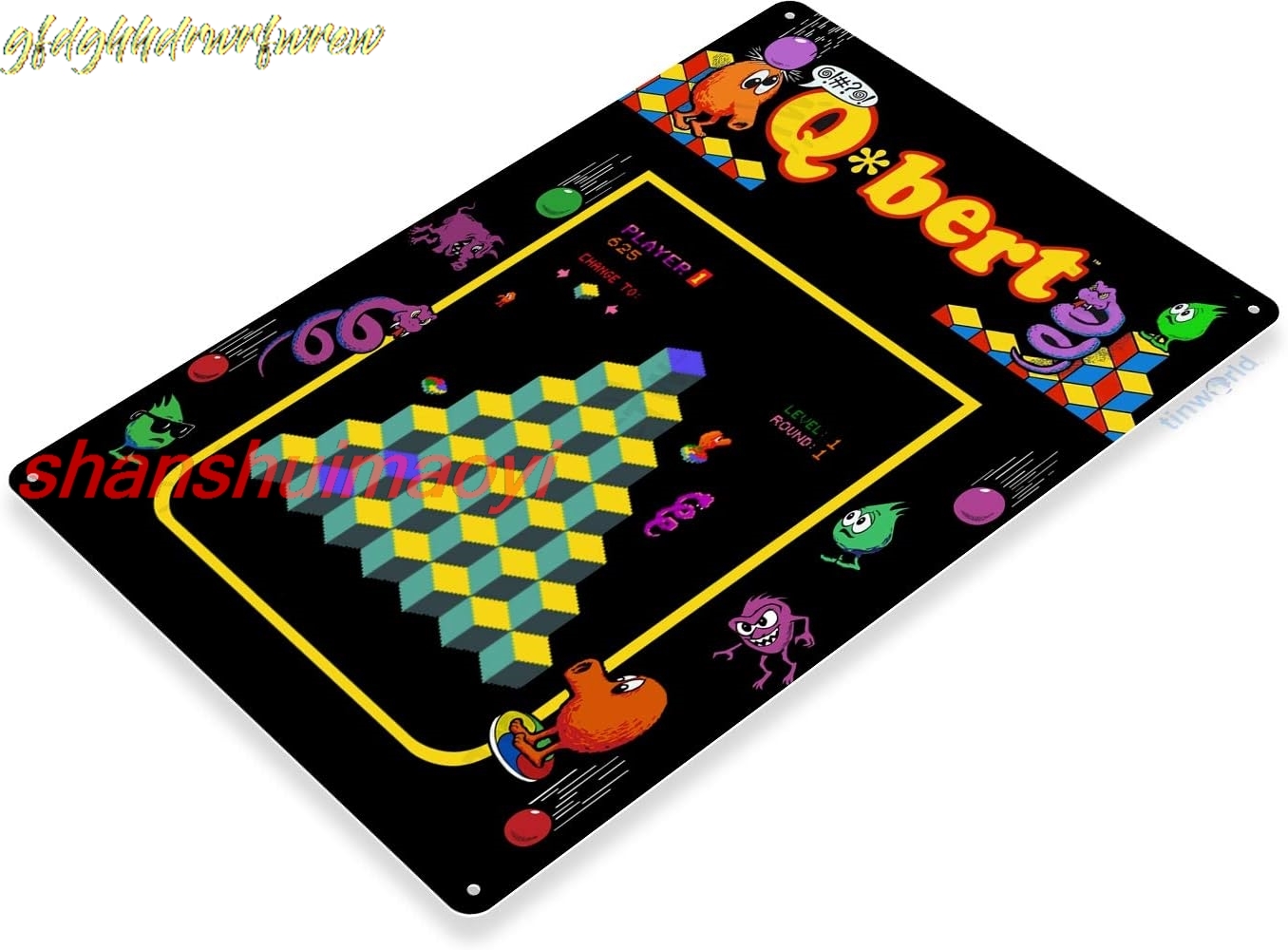 Arcade X - Металлическая табличка размером 8 x 12