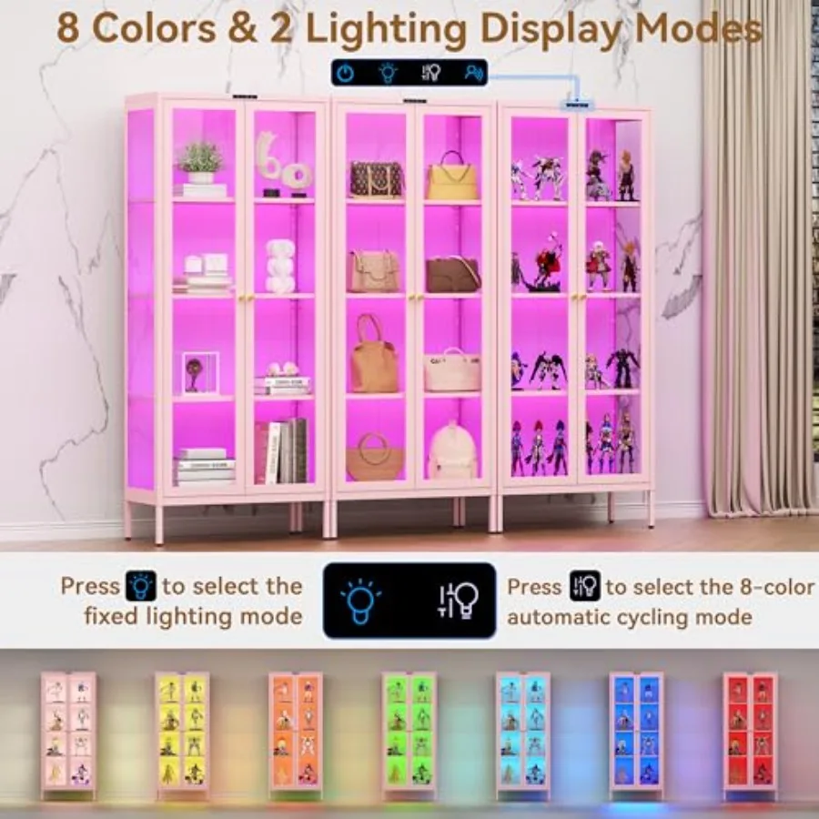 66 – витрина из стекла с 8-цве – обзор и цена Glass Cabinet Display