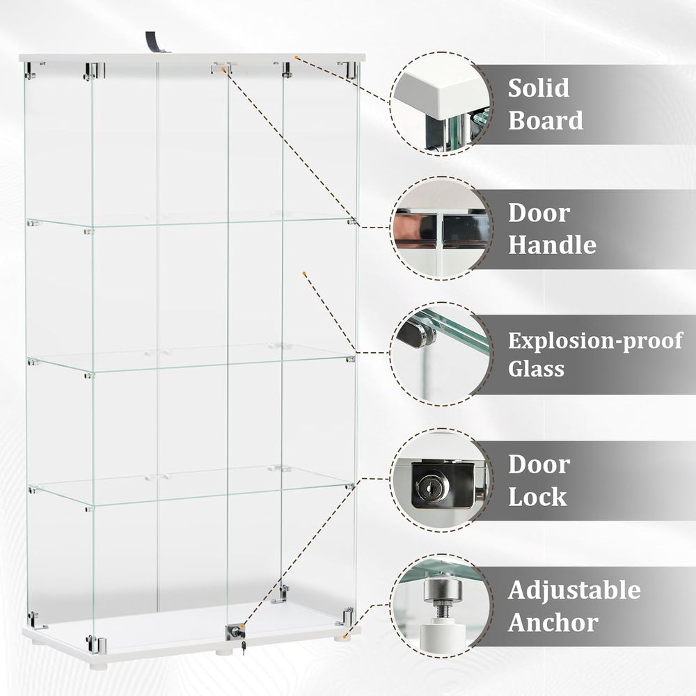 Витрина из закаленного стекла, – обзор и цена Glass Cabinet Display