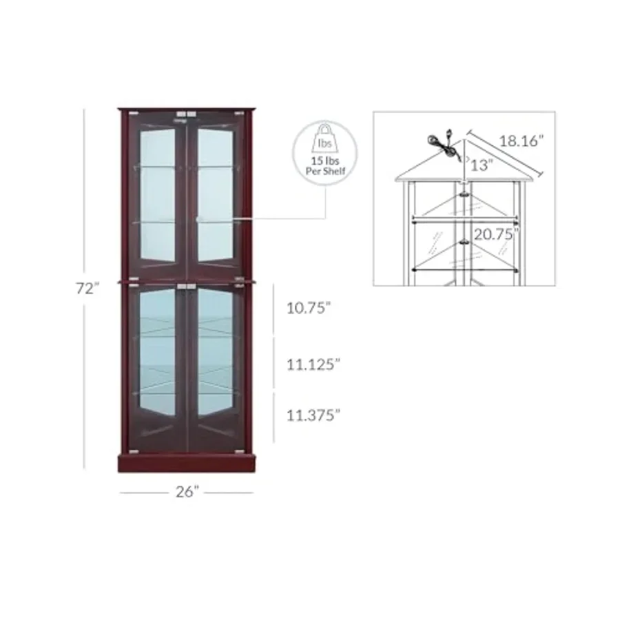 Угловая витрина с подсветкой д – обзор и цена Glass Cabinet Display