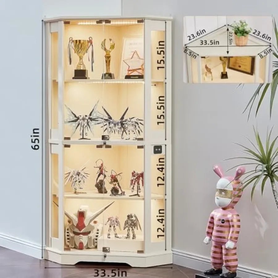 Угловая витрина в стиле «ферме – обзор и цена Glass Cabinet Display