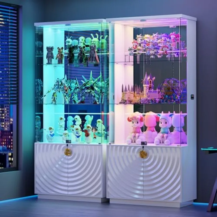 Витрина 71 дюйм, шкаф с прозра – обзор и цена Glass Cabinet Display