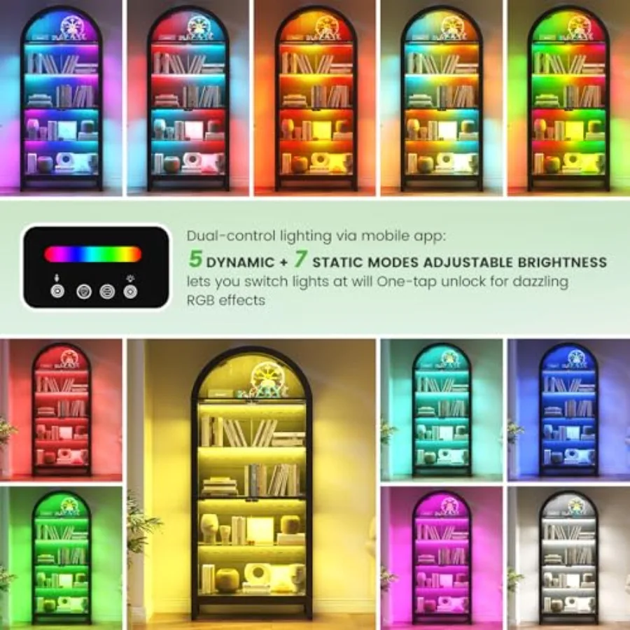 Витрина с арочным стеклянным ф – обзор и цена Glass Cabinet Display