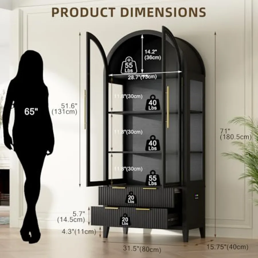 Витрина в форме арки с стеклян – обзор и цена Glass Cabinet Display
