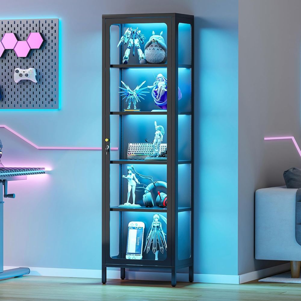 Стеклянная витрина 69 дюймов с – обзор и цена Glass Cabinet Display