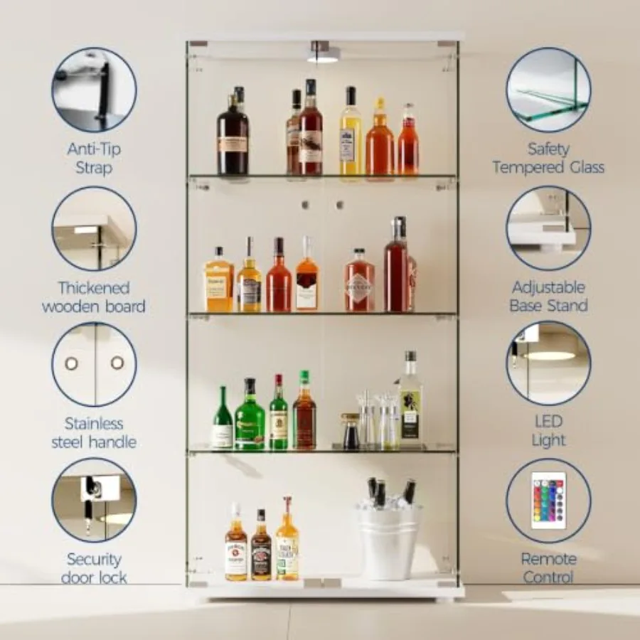 Витрина из закаленного стекла  – обзор и цена Glass Cabinet Display